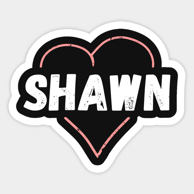 Shawn Name Inside Vintage Heart, Shawn for Valentines Day Shawn